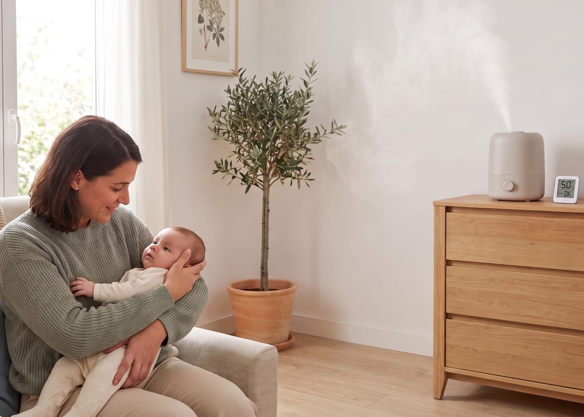 ¿Es bueno usar un humidificador para el bebé?