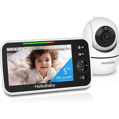 HelloBaby monitor de bebé de 5 pulgadas