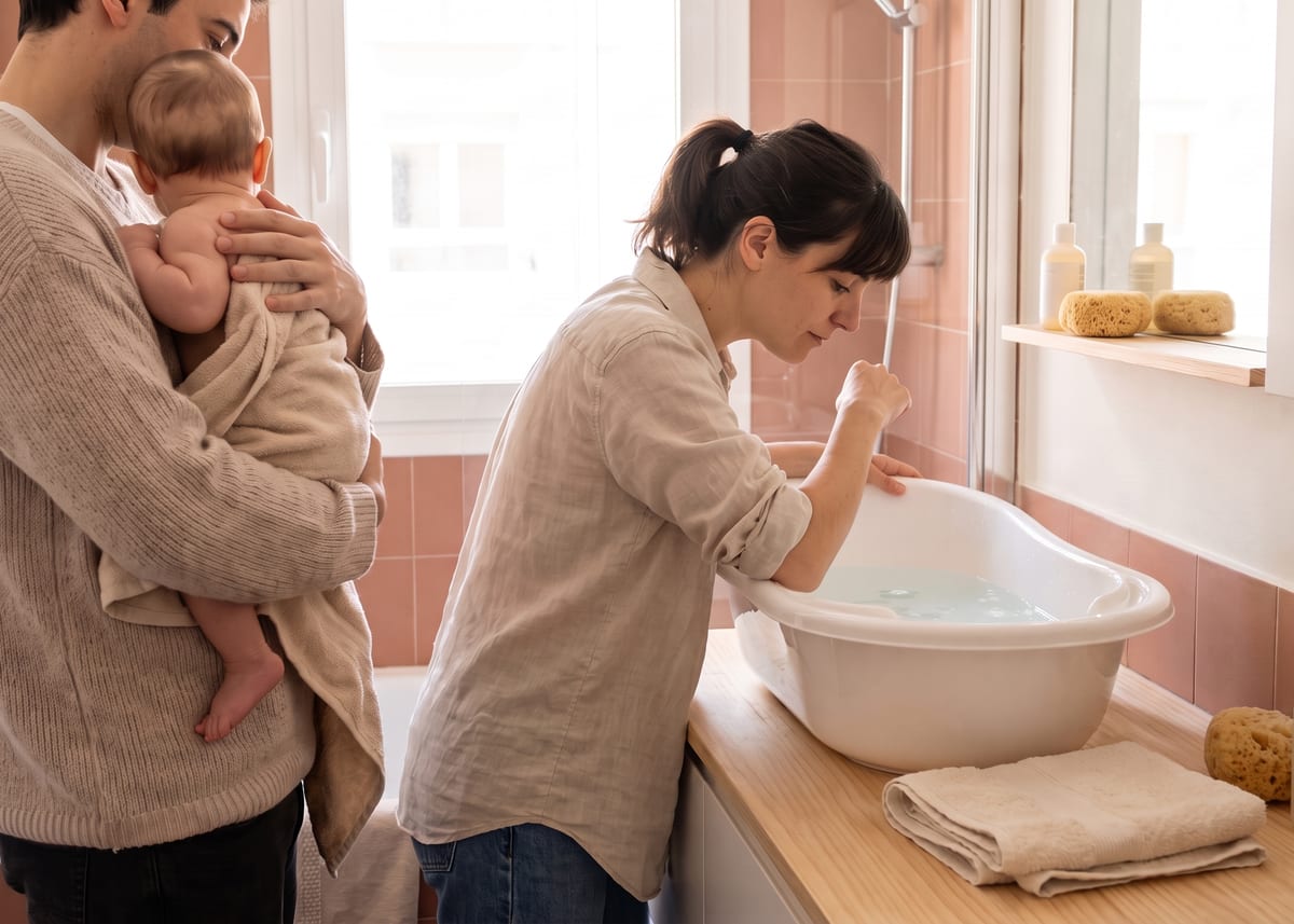 ¿Cuál es la temperatura ideal del agua del baño del bebé?